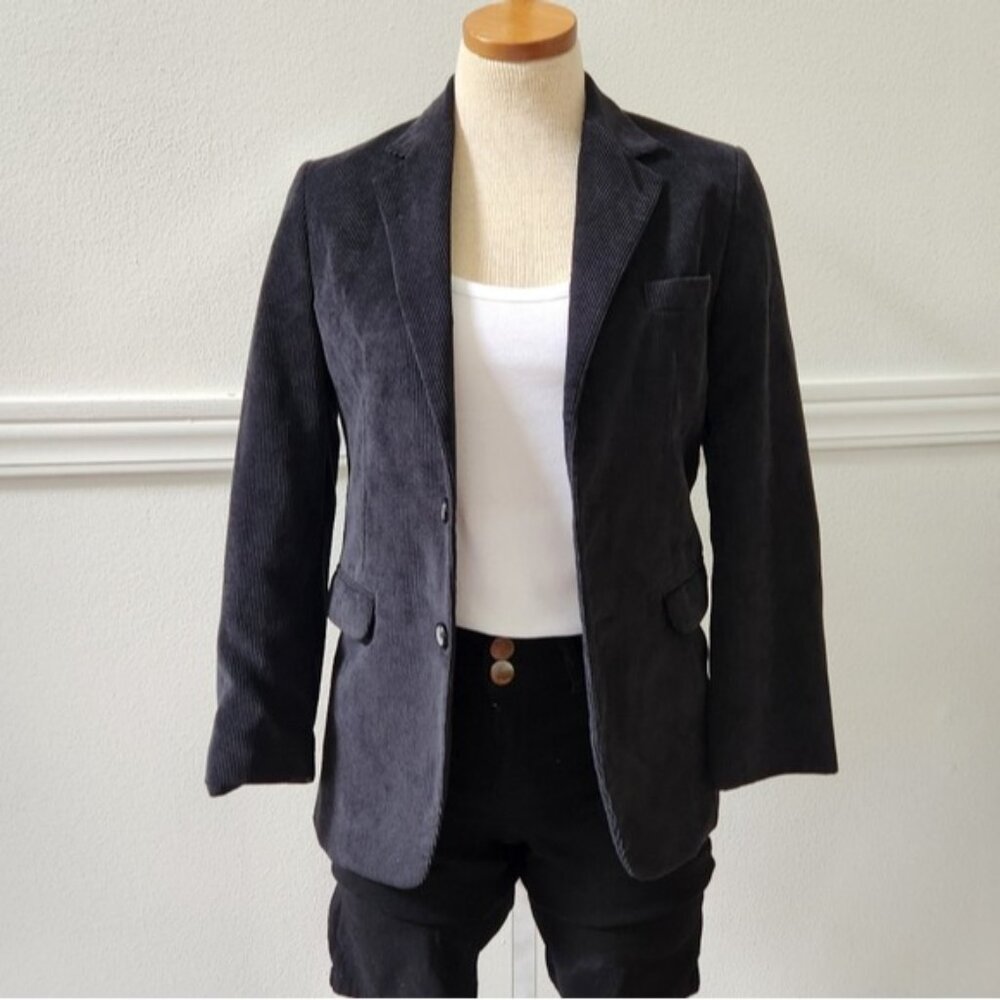 Class Club Dillard's Black Corduroy Blazer Size Small